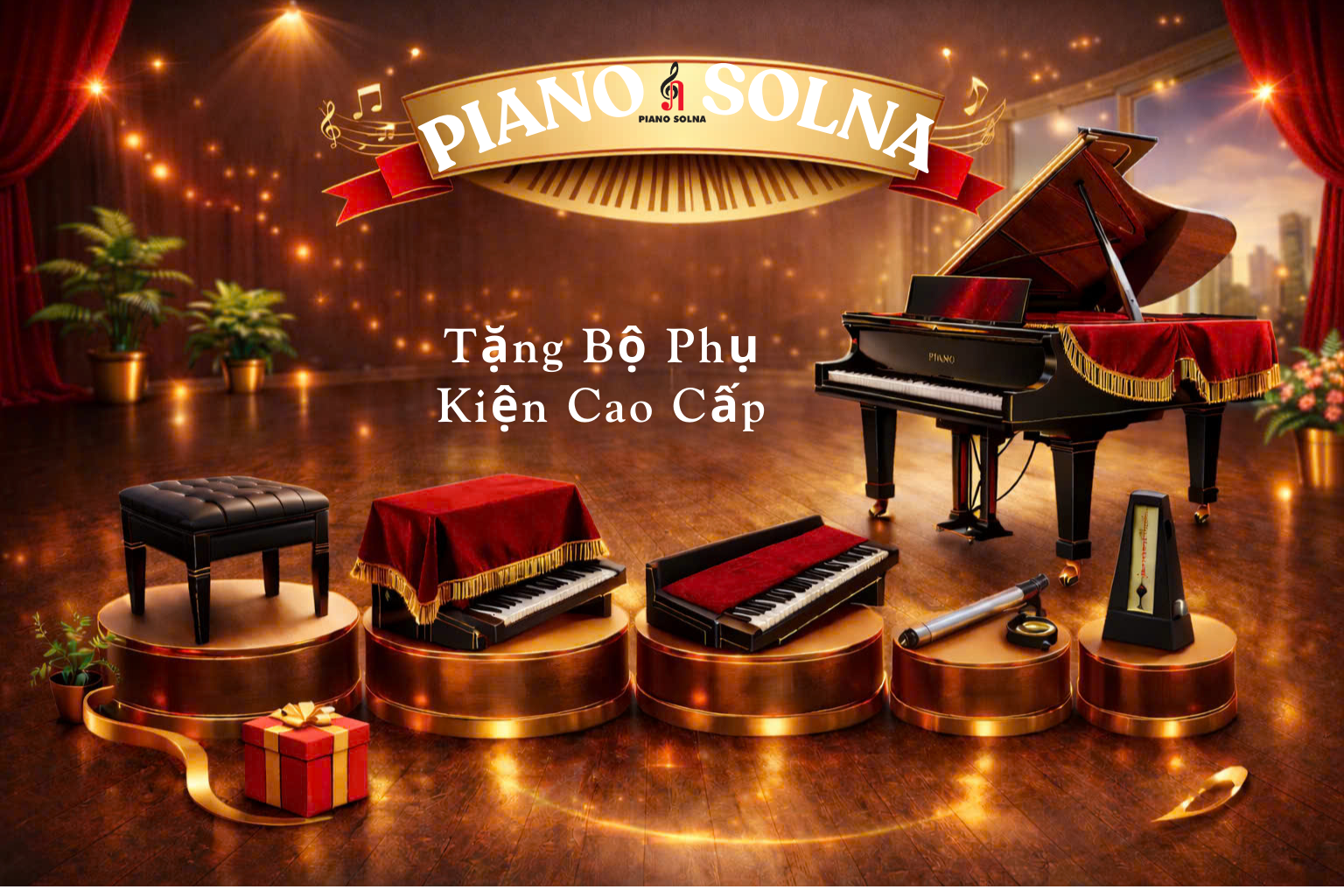Mua Đàn Piano Tặng Phụ Kiện Gì? Ưu Đãi Tại Piano Solna