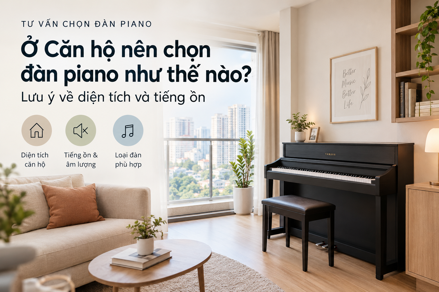 Ở Căn Hộ Nên Chọn Đàn Piano Như Thế Nào?